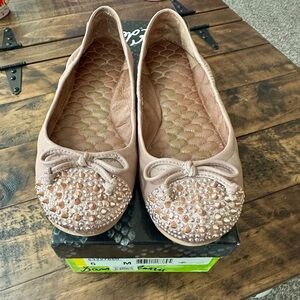 Sam Edelman Beatrix studded ballet flat, rose leather